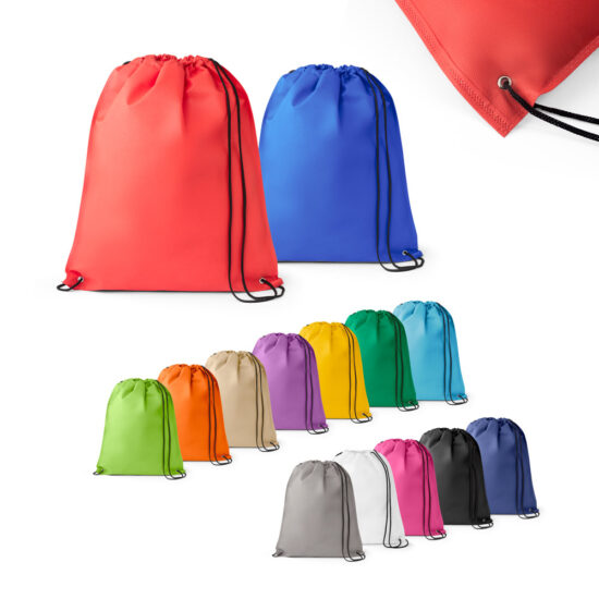 GALWAY. Sacola tipo mochila em non-woven (80 g/m²) termo-selado